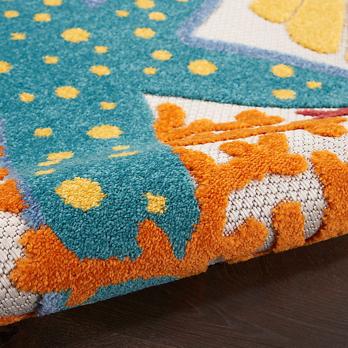 Tempany Beige,Blue,Multi Rugs | Rooms to Go