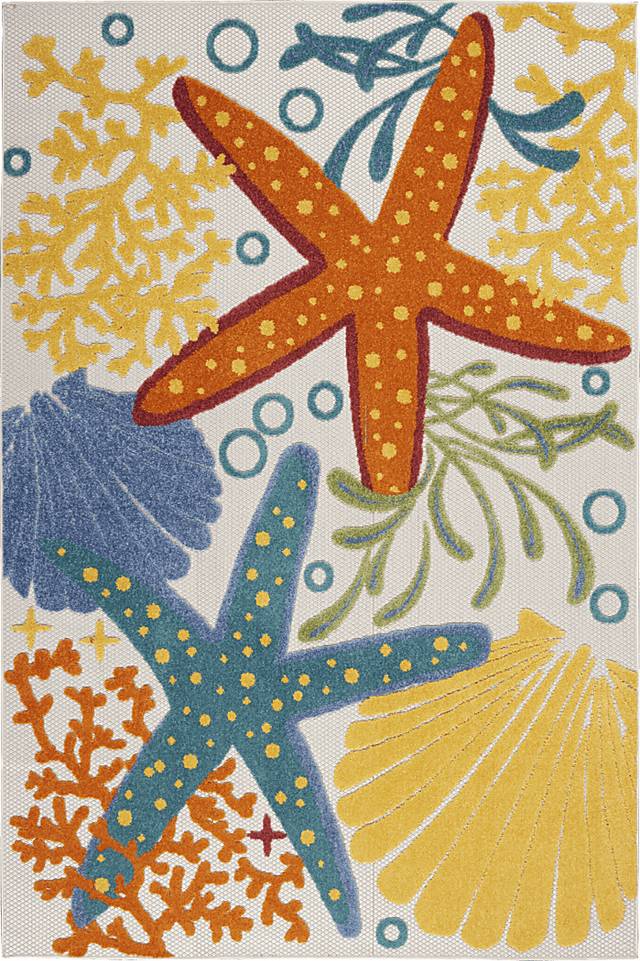 Tempany Multi 5'3 x 7'5 Indoor/Outdoor Rug - Thumbnail - Image 1
