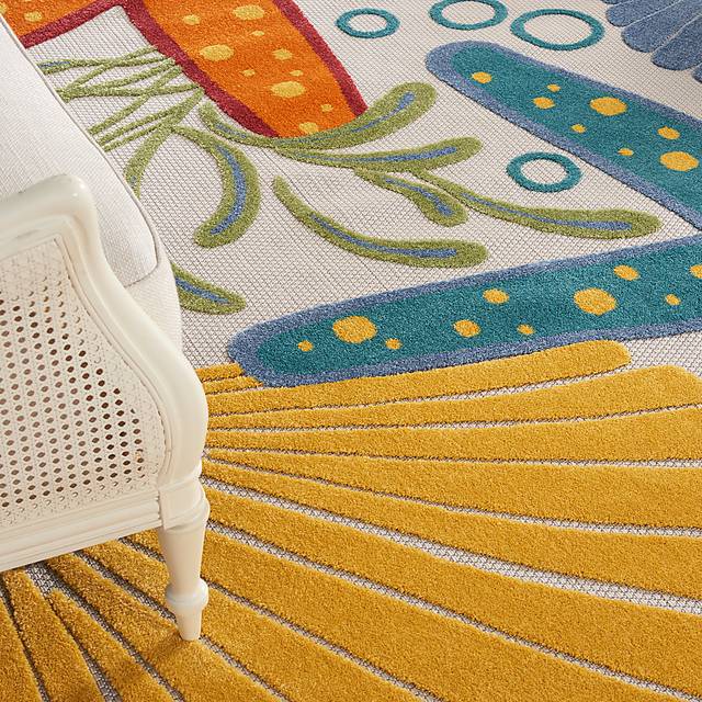 Tempany Multi 7'10 x 10'6 Indoor/Outdoor Rug - Thumbnail - Image 5