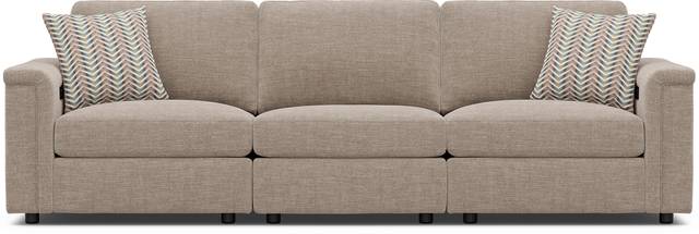 Tempo Modular Beige 3 Pc Sectional with Audio - Thumbnail - Image 2