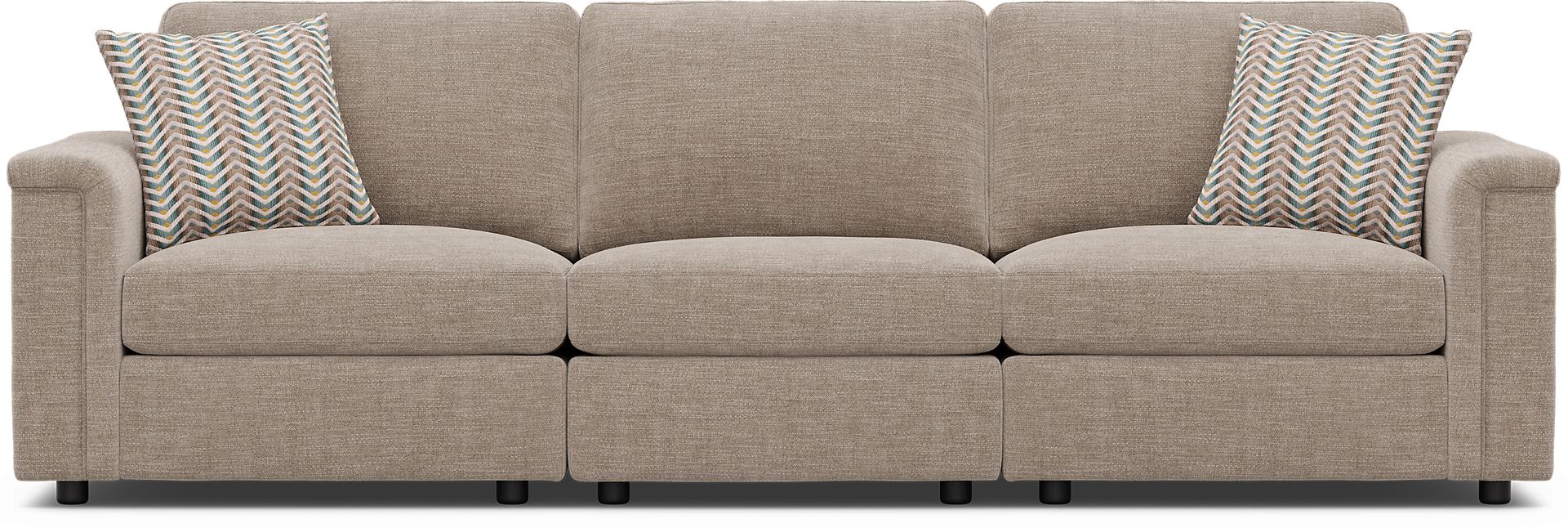 Tempo Modular Beige 3 Pc Sectional - Image 2