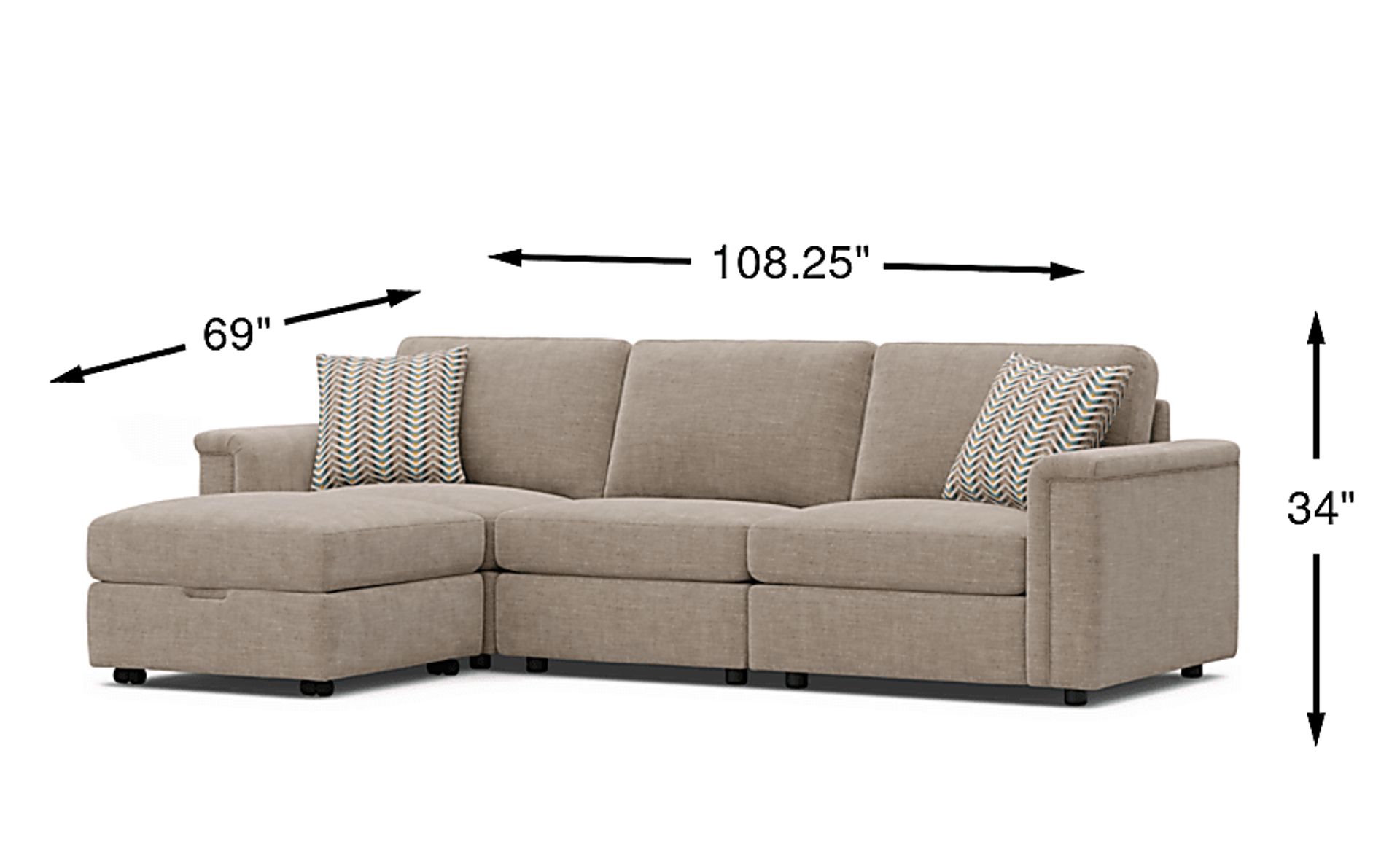 Dimension Image. Please refer to the Dimension Tab on this page for dimension details.