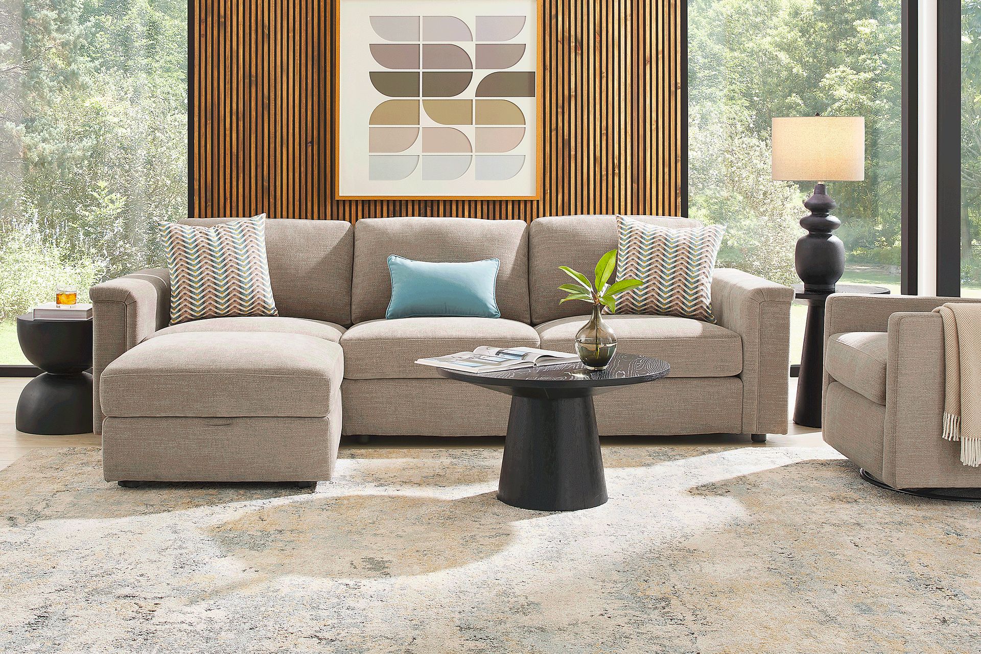 Tempo Modular Beige 4 Pc Sectional - Image 2