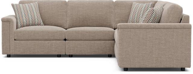 Tempo Modular Beige 5 Pc Sectional with Audio - Thumbnail - Image 3