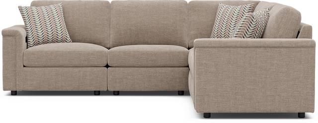 Tempo Modular Beige 5 Pc Sectional - Thumbnail - Image 3