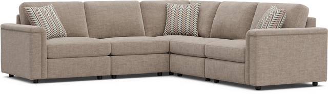 Tempo Modular Beige 5 Pc Sectional - Thumbnail - Image 1