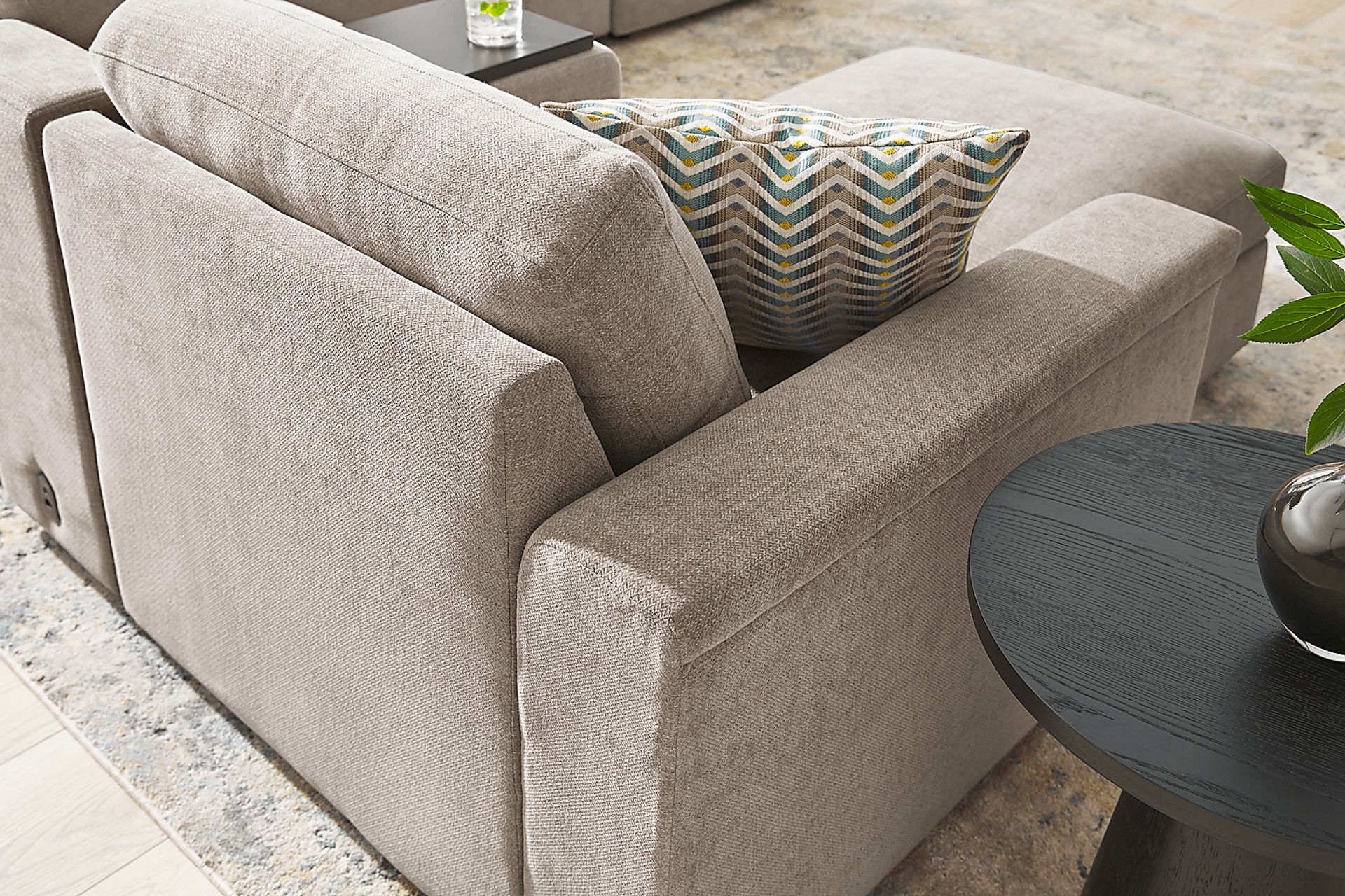 Tempo Modular Beige 6 Pc Sectional - Image 4