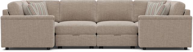 Tempo Modular Beige 8 Pc Sectional with Audio - Thumbnail - Image 3