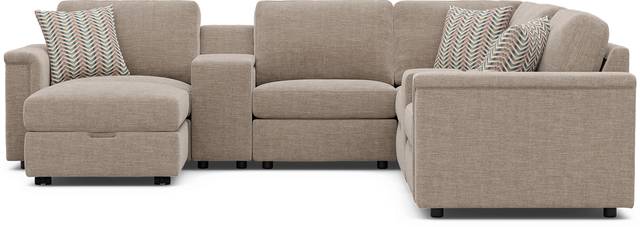 Tempo Modular Beige 8 Pc Sectional with Media Consoles - Thumbnail - Image 3