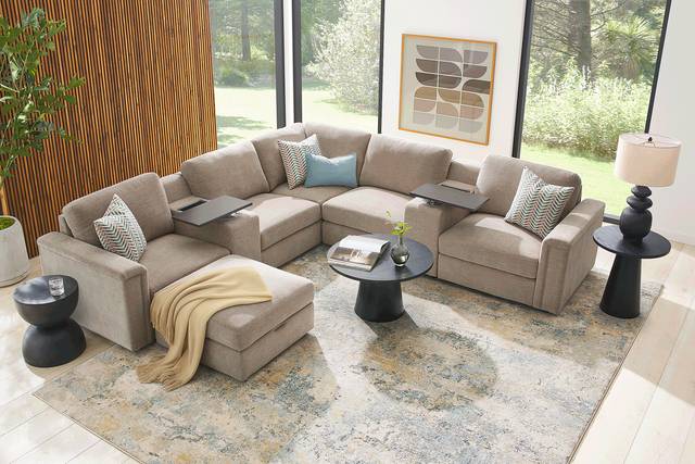 Tempo Modular Beige 8 Pc Sectional - Thumbnail - Image 2