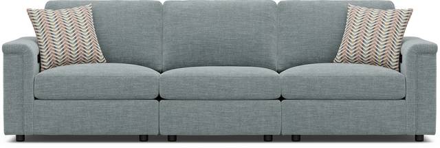 Tempo Modular Blue 3 Pc Sectional with Audio - Thumbnail - Image 2