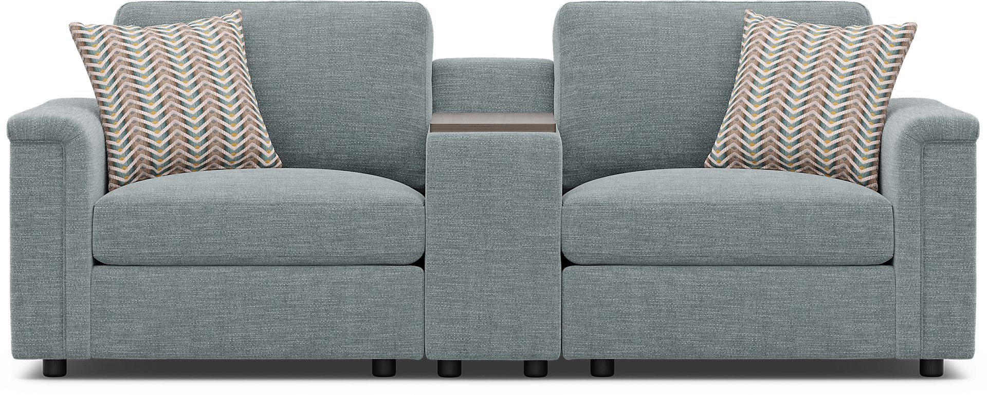 Tempo Modular Blue 3 Pc Sectional - Image 2