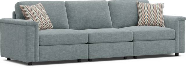Tempo Modular Blue 3 Pc Sectional - Thumbnail - Image 1