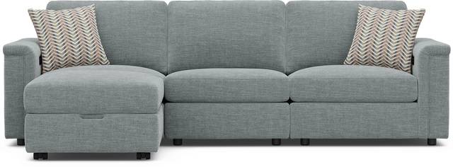 Tempo Modular Blue 4 Pc Sectional with Audio - Thumbnail - Image 3