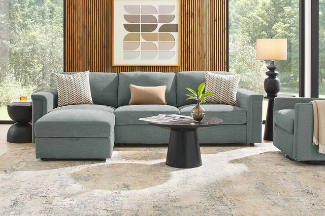 Tempo Modular Blue 4 Pc Sectional - Thumbnail - Image 2