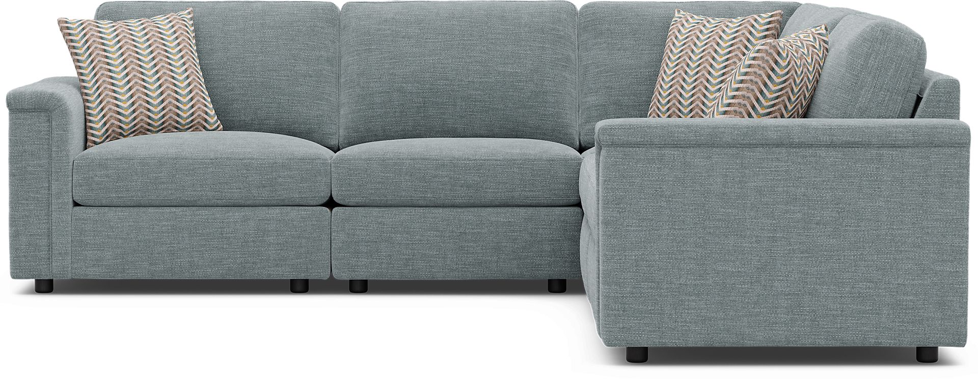 Tempo Modular Blue 5 Pc Sectional with Audio - Image 3