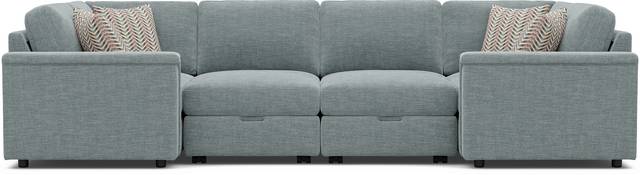 Tempo Modular Blue 8 Pc Sectional - Thumbnail - Image 3