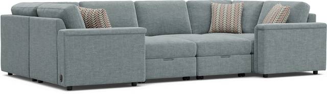 Tempo Modular Blue 8 Pc Sectional - Thumbnail - Image 1