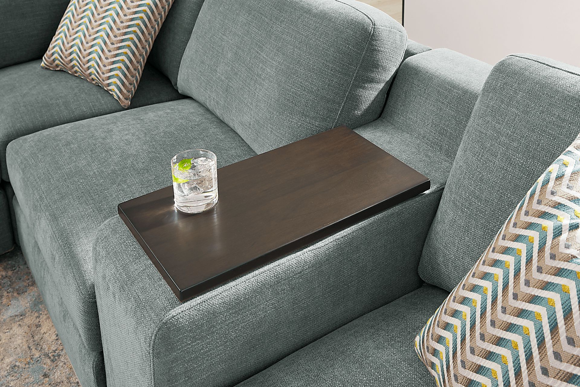 Tempo Modular Blue 8 Pc Sectional - Image 9