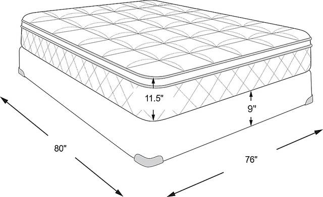 Dimension Image. Please refer to the Dimension Tab on this page for dimension details.