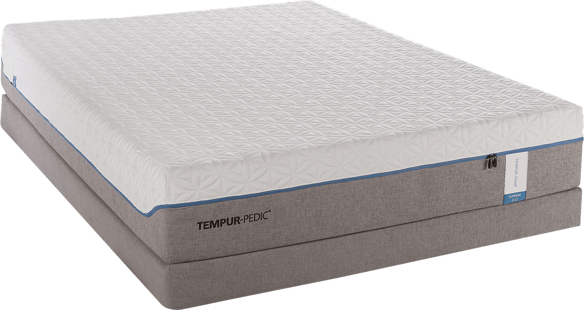 TEMPUR-Cloud Supreme Low Profile King Mattress Set - Image 1