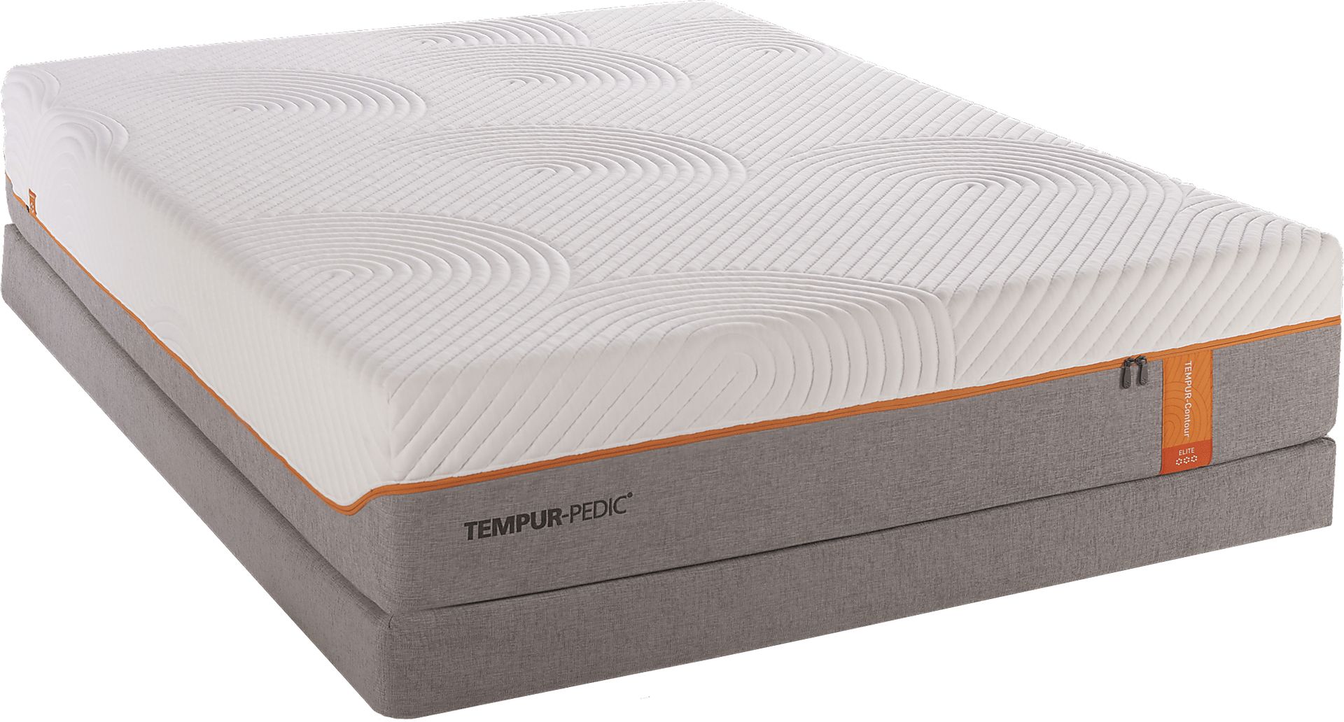 TEMPUR-Contour Elite Low Profile Queen Mattress Set - Image 1