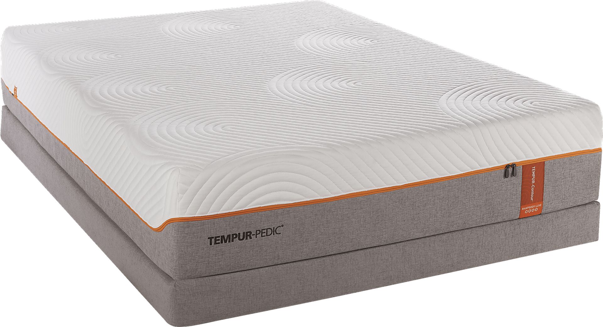 TEMPUR-Contour Rhapsody Luxe Low Profile Queen Mattress Set - Image 1