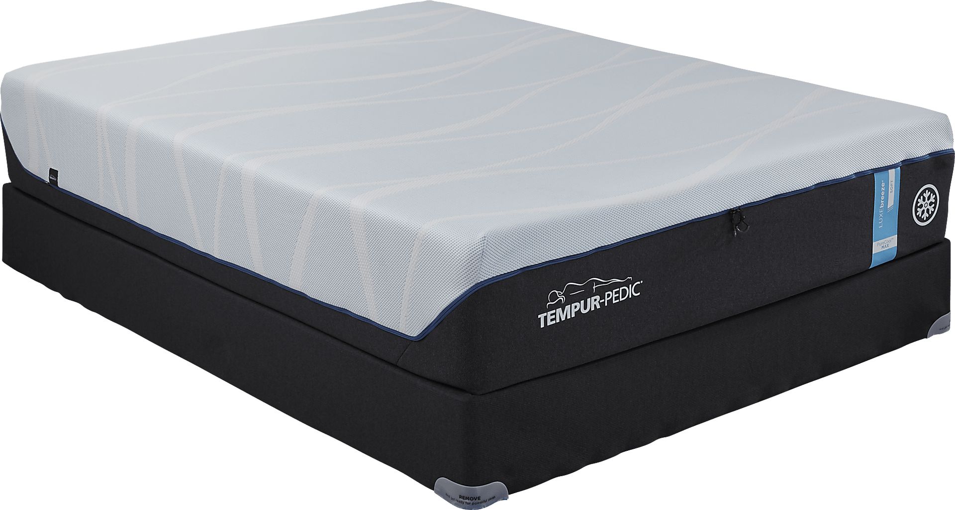 Tempur-LuxeBreeze Soft High Profile King Mattress Set - Image 1