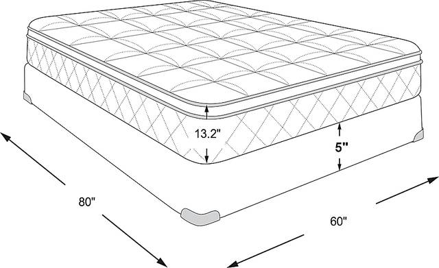 Dimension Image. Please refer to the Dimension Tab on this page for dimension details.