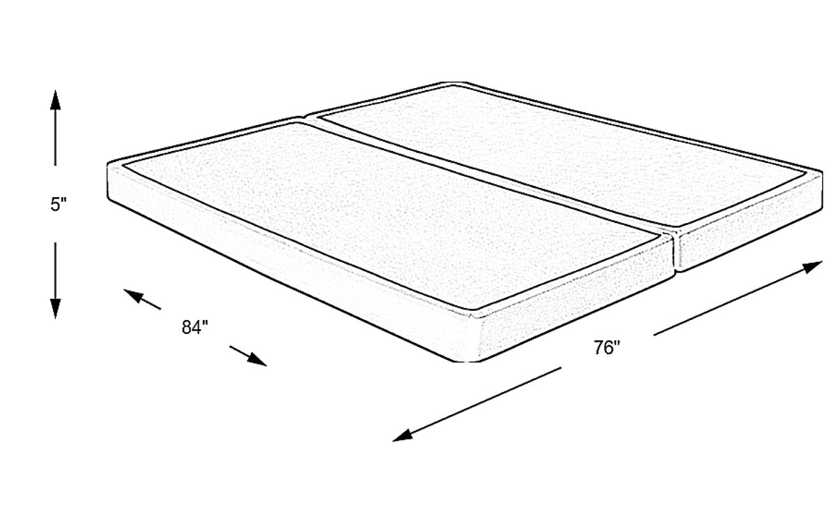 TempurPedic California King Low Profile Foundation Pair (2) Rooms To Go