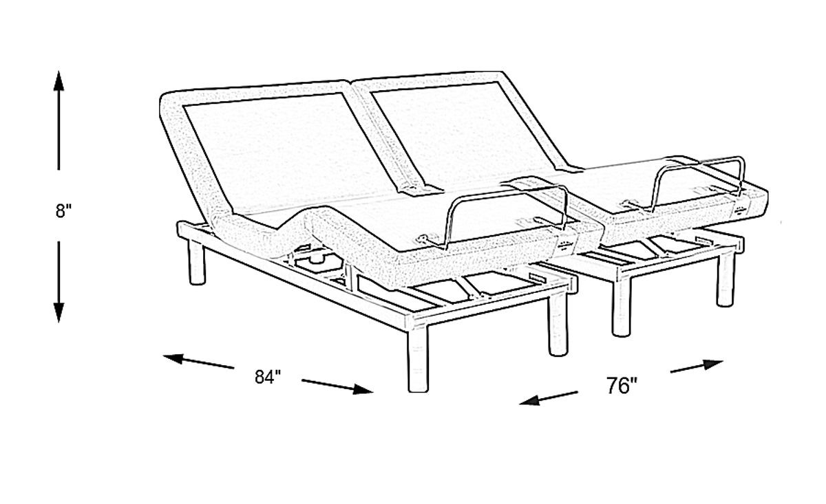 TempurPedic TempurErgo Split California King Adjustable Base Rooms to Go