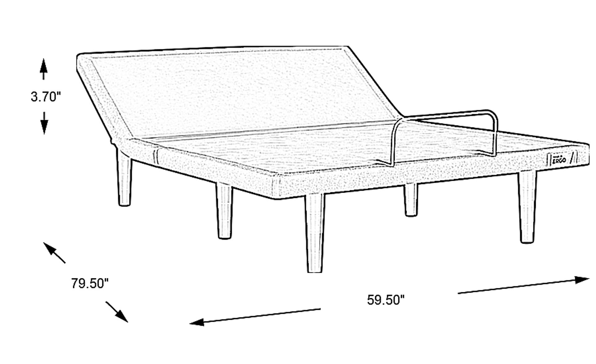 Dimension Image. Please refer to the Dimension Tab on this page for dimension details.