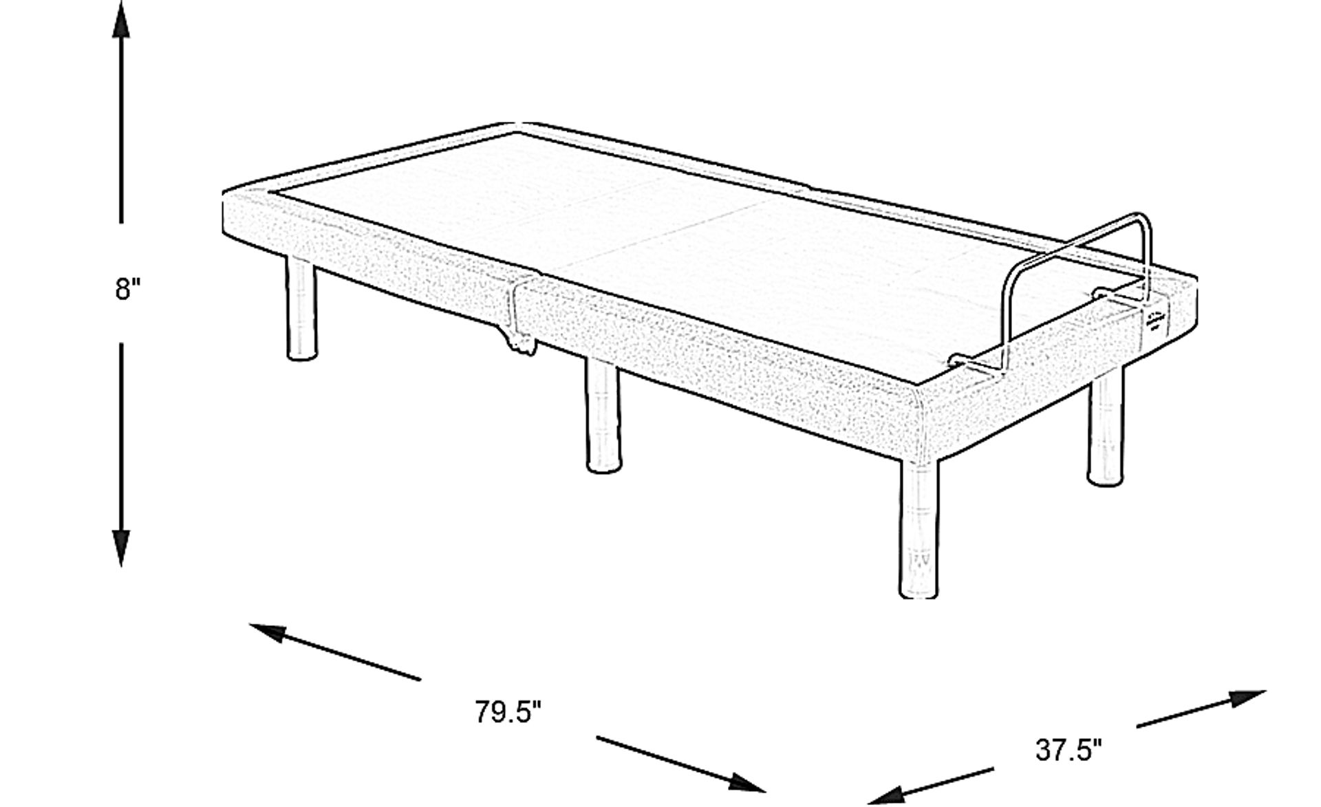 Dimension Image. Please refer to the Dimension Tab on this page for dimension details.