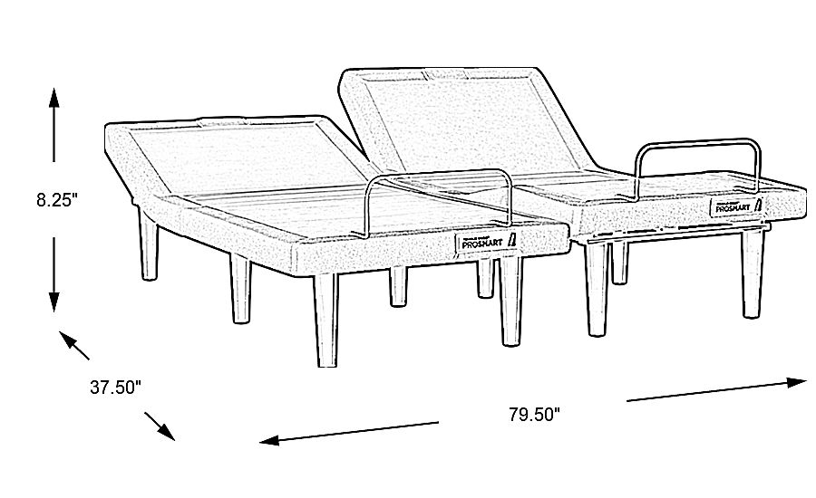 Tempur-Pedic Tempur-Ergo Prosmart Split King Adjustable Base | Rooms To Go