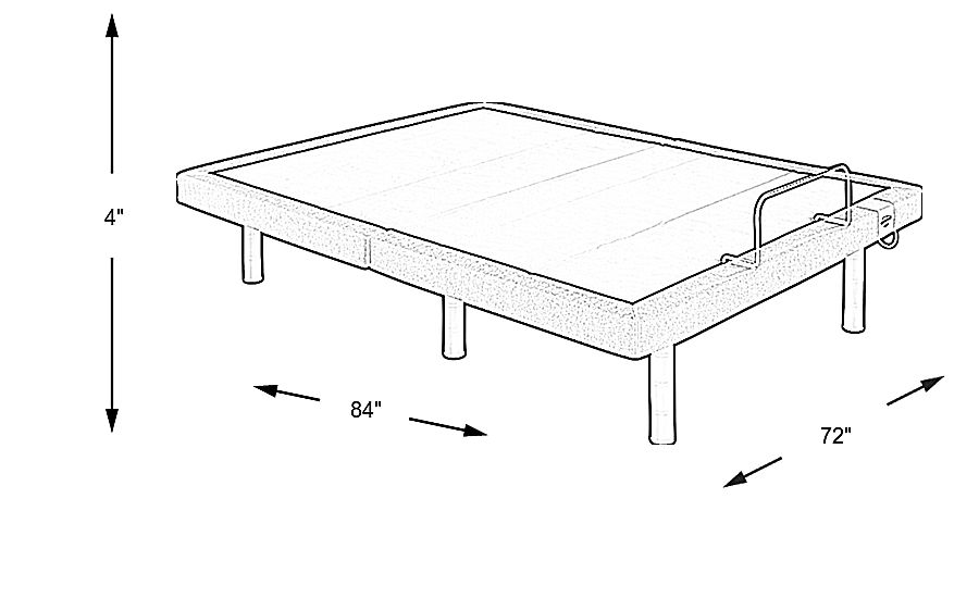 TempurPedic Ergo Smart Base 1 Piece California King Adjustable Base