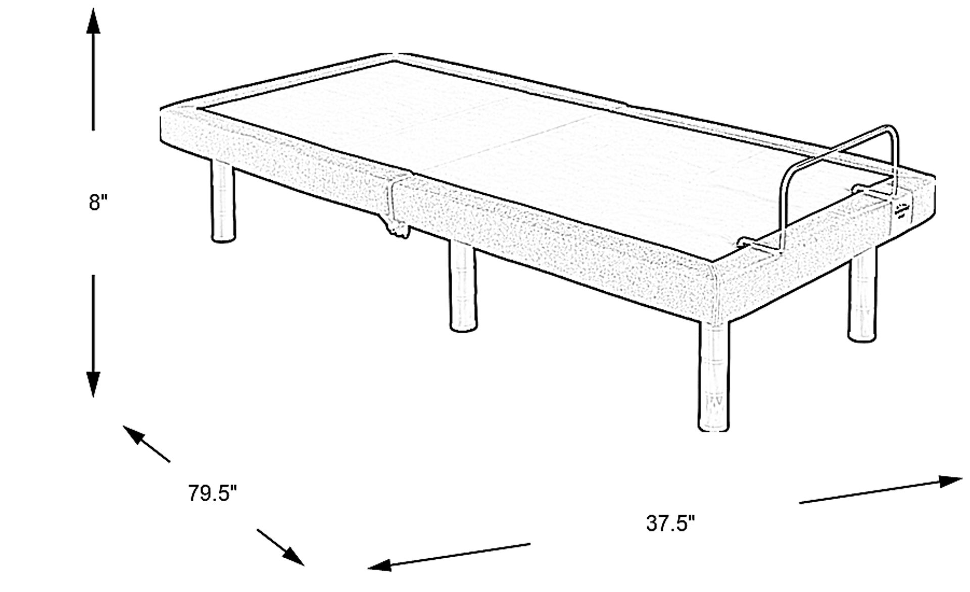 Dimension Image. Please refer to the Dimension Tab on this page for dimension details.