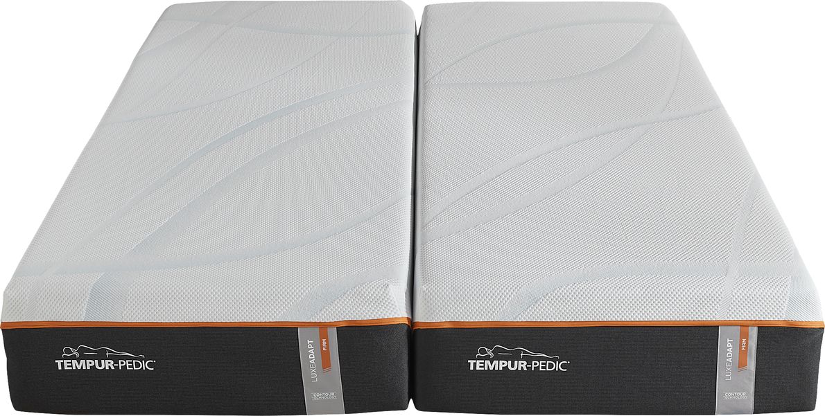 TempurPedic Luxe Adapt Firm Split King Mattress (2 TWXL) Rooms To Go