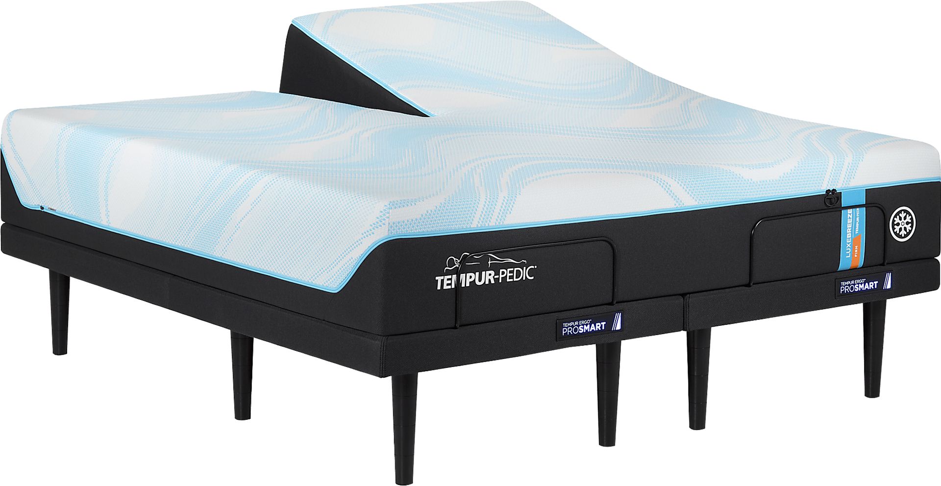 Tempur-Pedic LuxeBreeze Firm Split Head King Mattress - Image 1