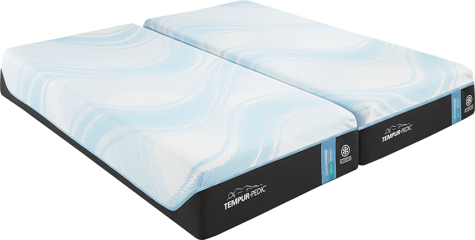 Tempur-Pedic LuxeBreeze 2.0 Medium Hybrid Split California King Mattress Pair - Image 1