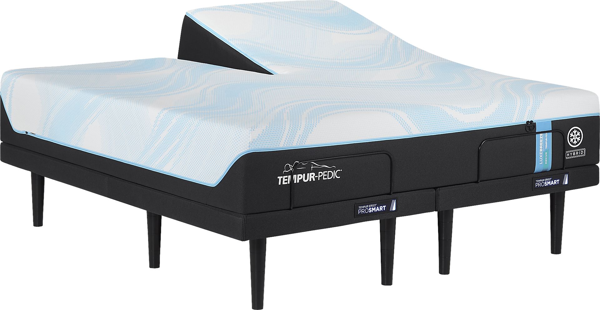 Tempur-Pedic Luxebreeze 2.0 Medium Hybrid Split Head King Mattress