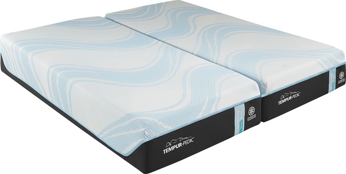 TempurPedic Probreeze 2.0 Medium Hybrid Split King Mattress Rooms to Go