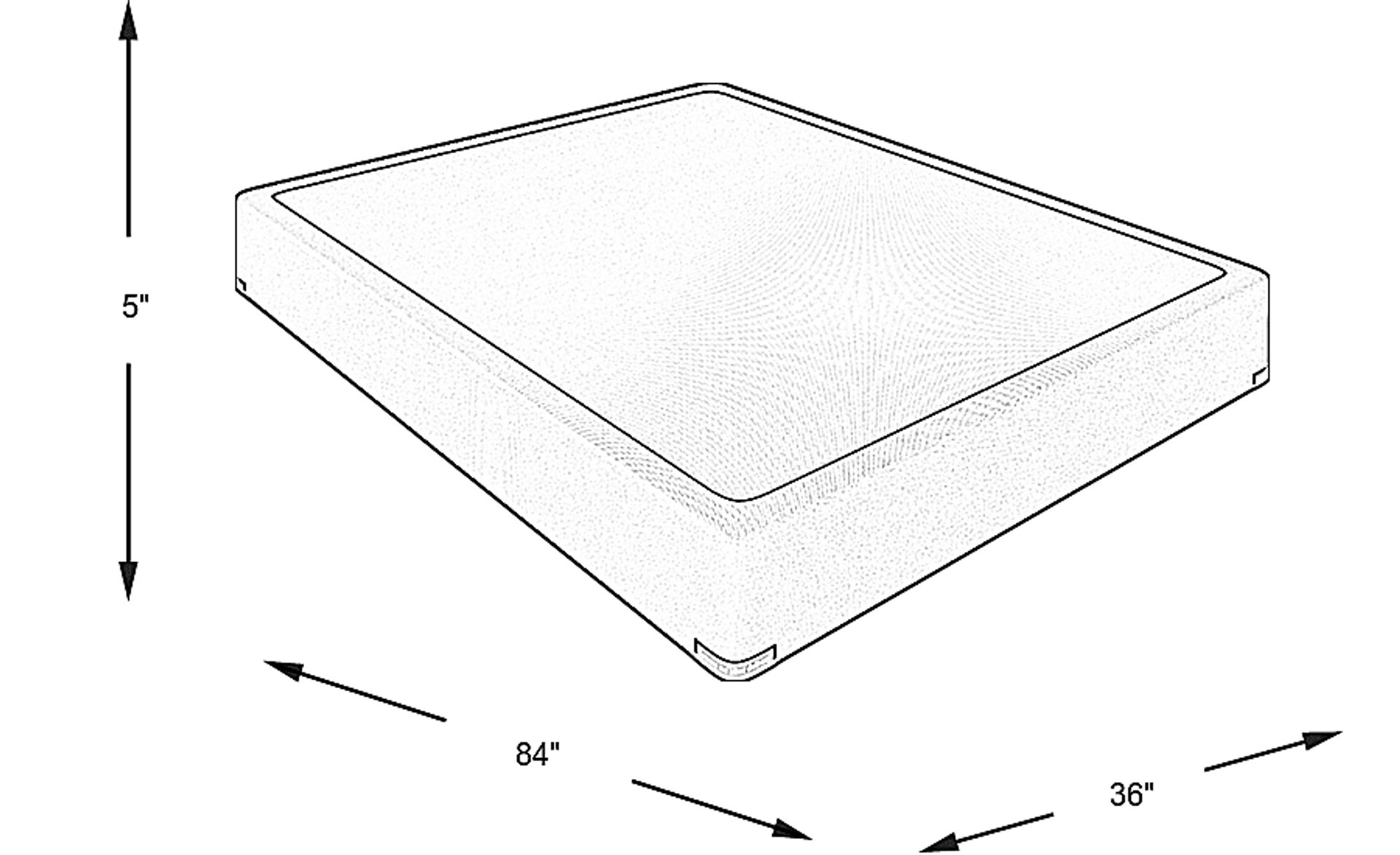Dimension Image. Please refer to the Dimension Tab on this page for dimension details.