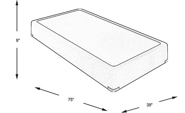 Dimension Image. Please refer to the Dimension Tab on this page for dimension details.