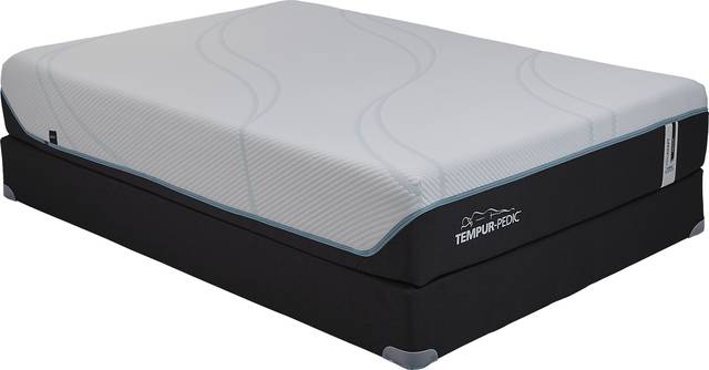 Tempur-ProAdapt Medium Hybrid Low Profile Queen Mattress Set - Thumbnail - Image 1