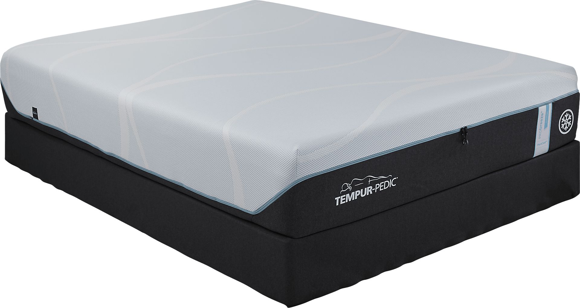 Tempur-ProBreeze Medium Hybrid Low Profile King Mattress Set - Image 1