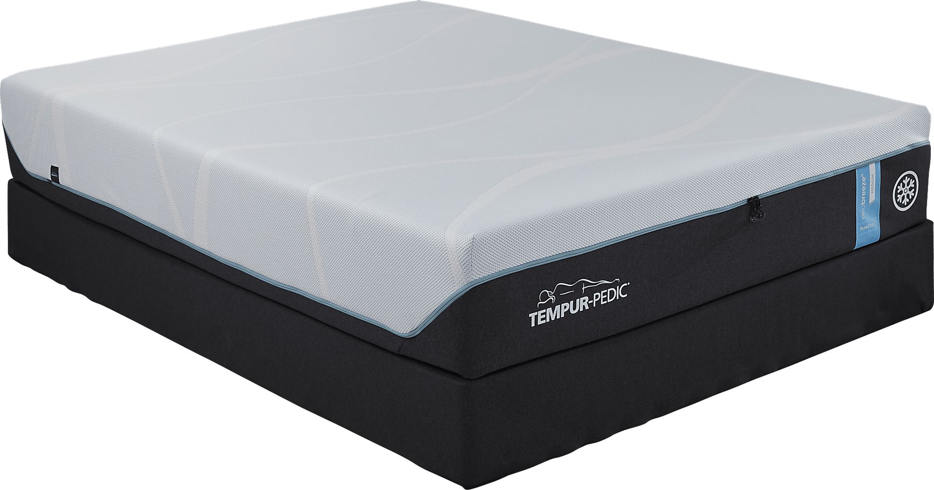 Tempur-ProBreeze Medium Low Profile King Mattress Set - Image 1