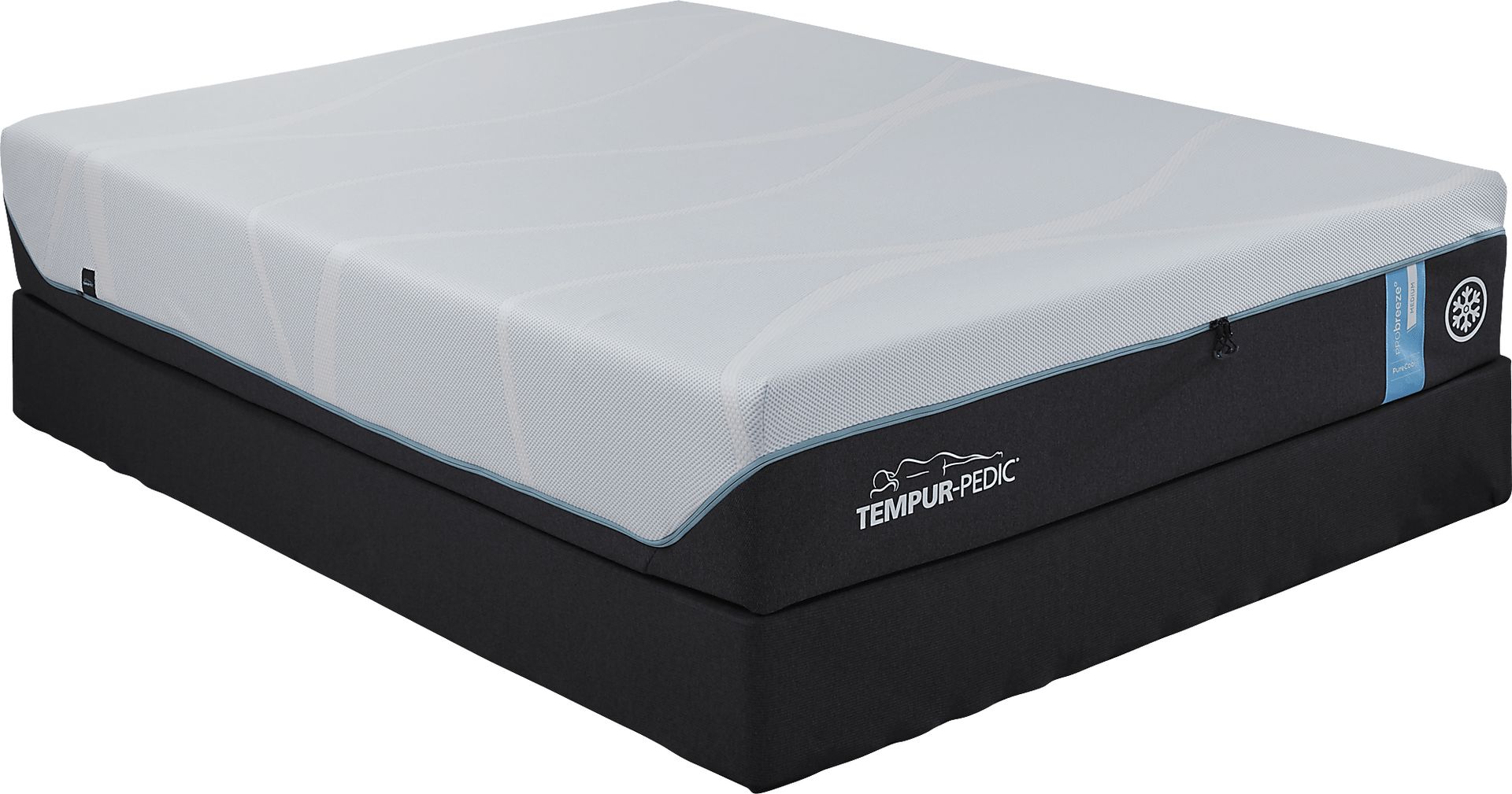 Tempur-ProBreeze Medium Low Profile Queen Mattress Set - Image 1