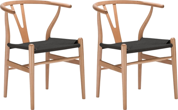 Tenefis Natural Dining Chair, Set of 2