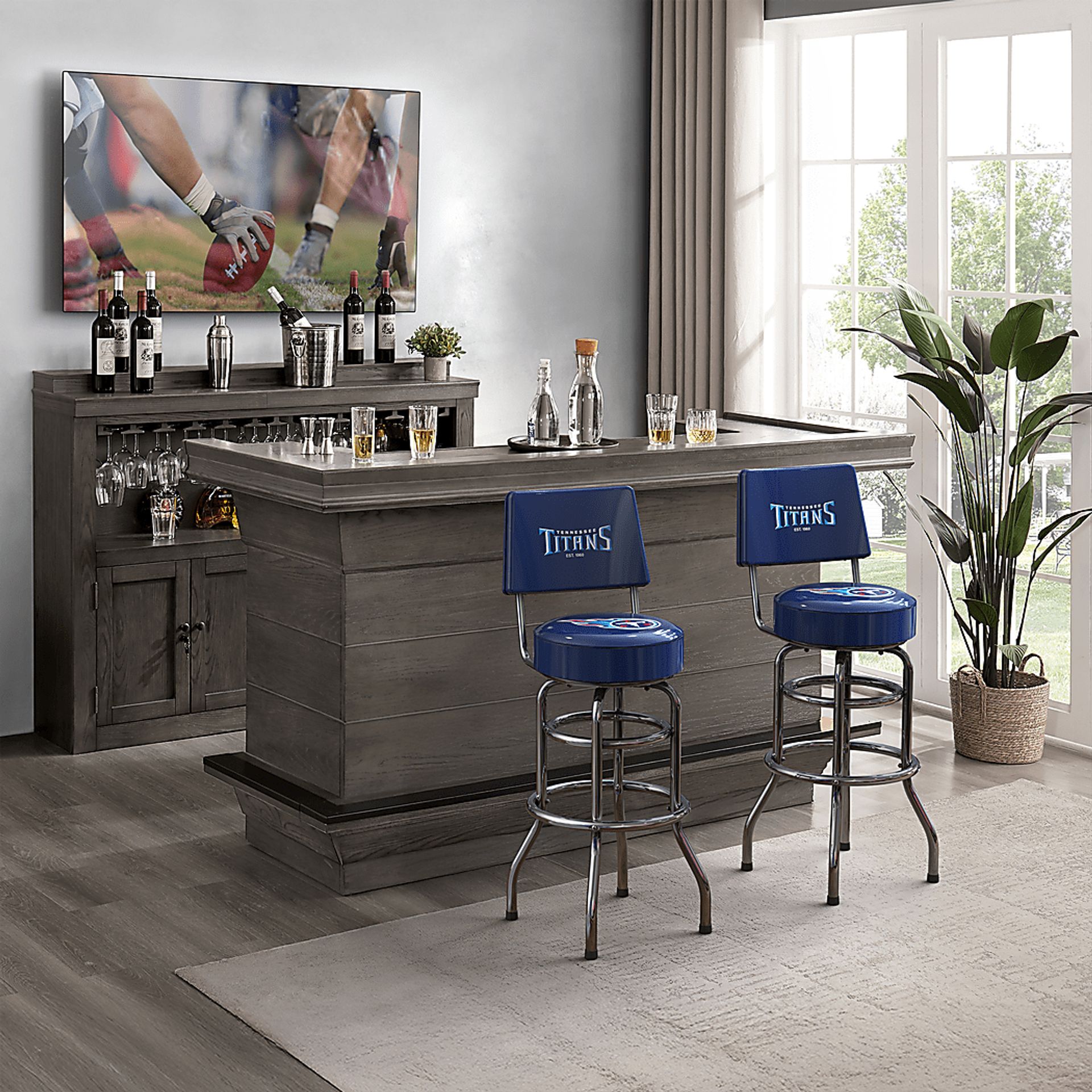 Tennessee Titans Blue Barstool - Image 2
