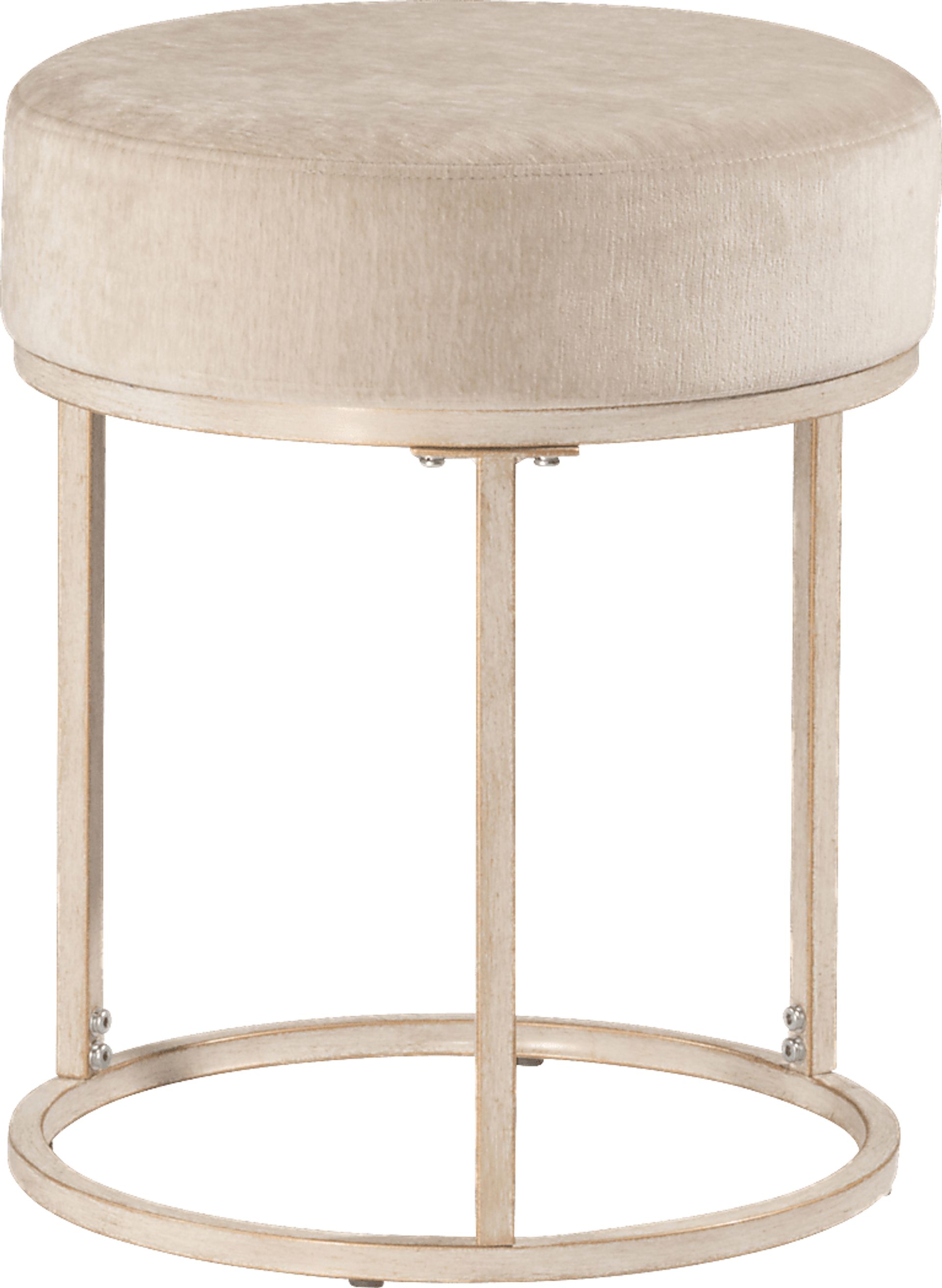 Tennyson White Vanity Stool - Image 2